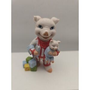 BC Bronson '94 Collectible Figurine Baby Pig Fun In The Sun 3.5" Tall